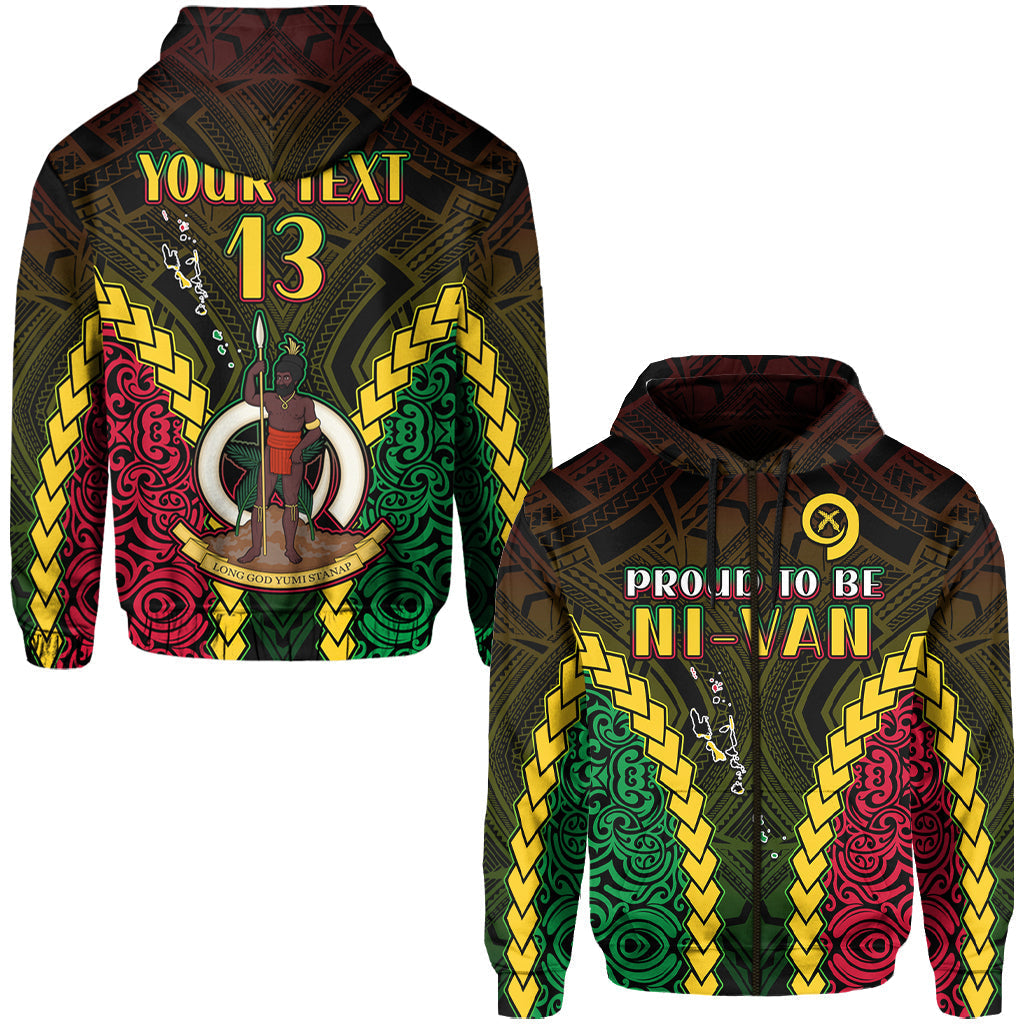 Custom Vanuatu Indigenous Hoodie Proud To Be Ni Vanuatu Polynesian Pattern LT13 - Wonder Print Shop