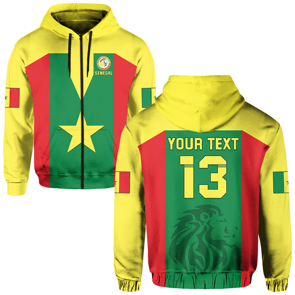 Custom Senegal Football Hoodie Champion of Africa LT13 - Wonder Print Shop