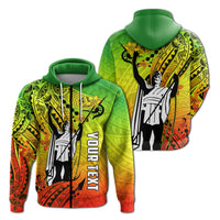Custom King Kamehameha Zip Hoodie Pulchritude Polynesian Hawaii LT13 - Wonder Print Shop