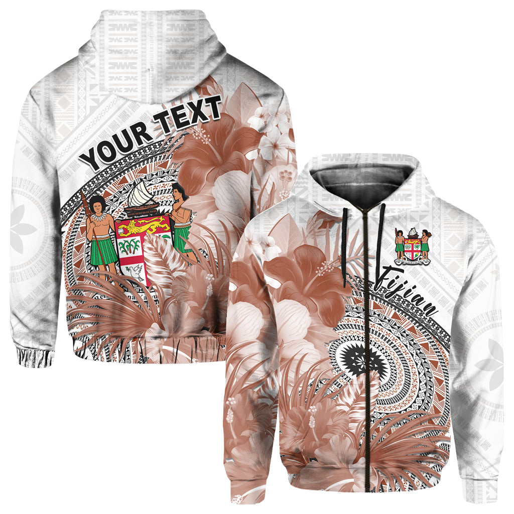 Custom Fiji Tapa Hoodie White Fijian Masi Be Loved Hibiscus LT13 - Wonder Print Shop