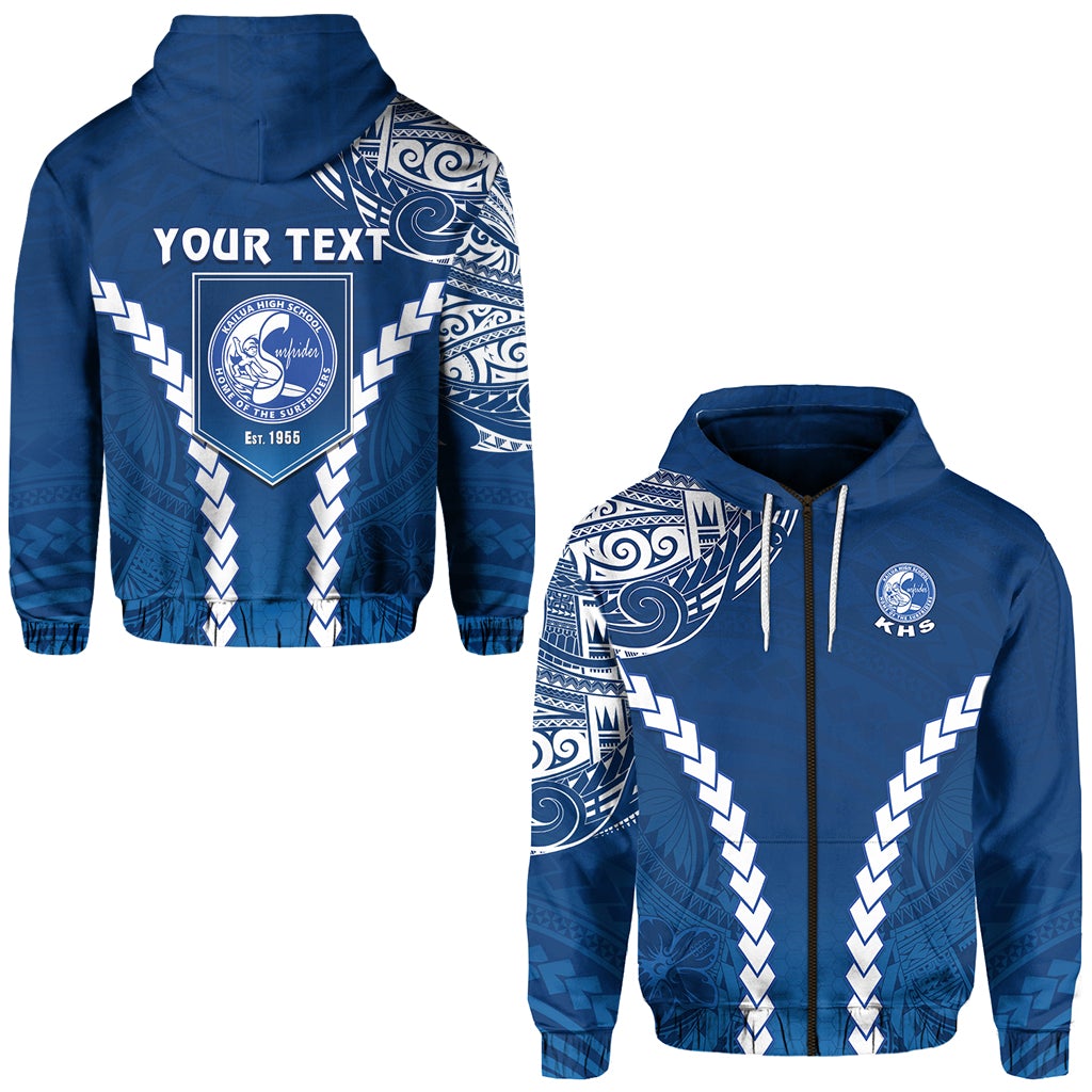 Custom Kailua High School Zip Hoodie Home of the Surfriders LT13 - Wonder Print Shop