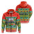 South Africa Christmas Custom Zip Hoodie African Springbok LT13 - Wonder Print Shop
