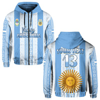 Custom Argentina Football Hoodie Champions World Cup Gaucho Vamos LT13 - Wonder Print Shop