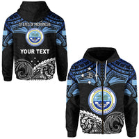 Custom Federated States of Micronesia Zip Hoodie Happy FSM 35th Independence Anniversary LT13 - Wonder Print Shop