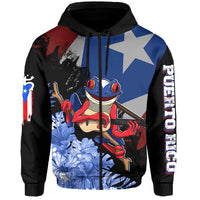 Puerto Rico Zip Hoodie Soy De Aqui Como El Coqui - Wonder Print Shop