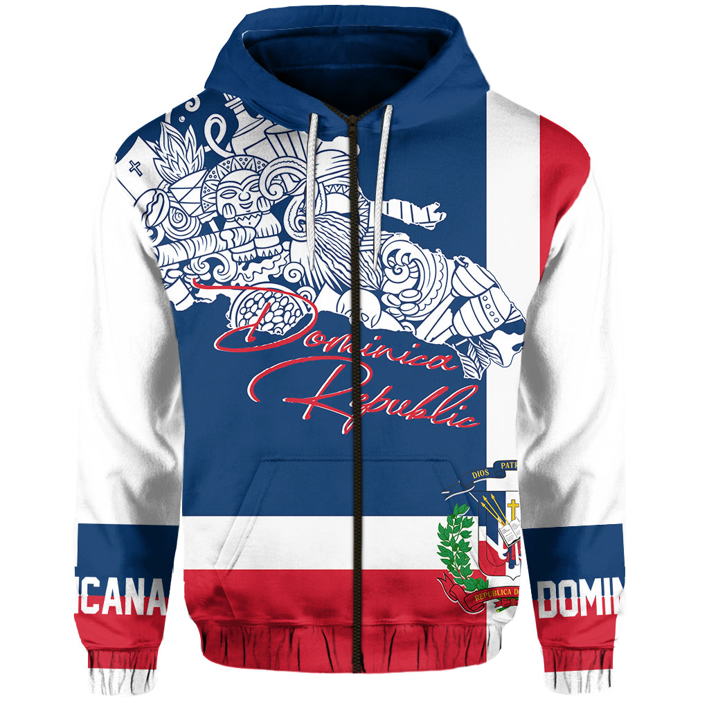 Dominican Republic Hoodie Independence Day Flag Style - Wonder Print Shop