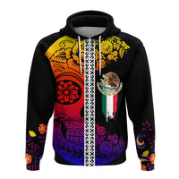 Mexican Dia de Muertos Sugar Skull Zip Hoodie Viva Mexico - Wonder Print Shop