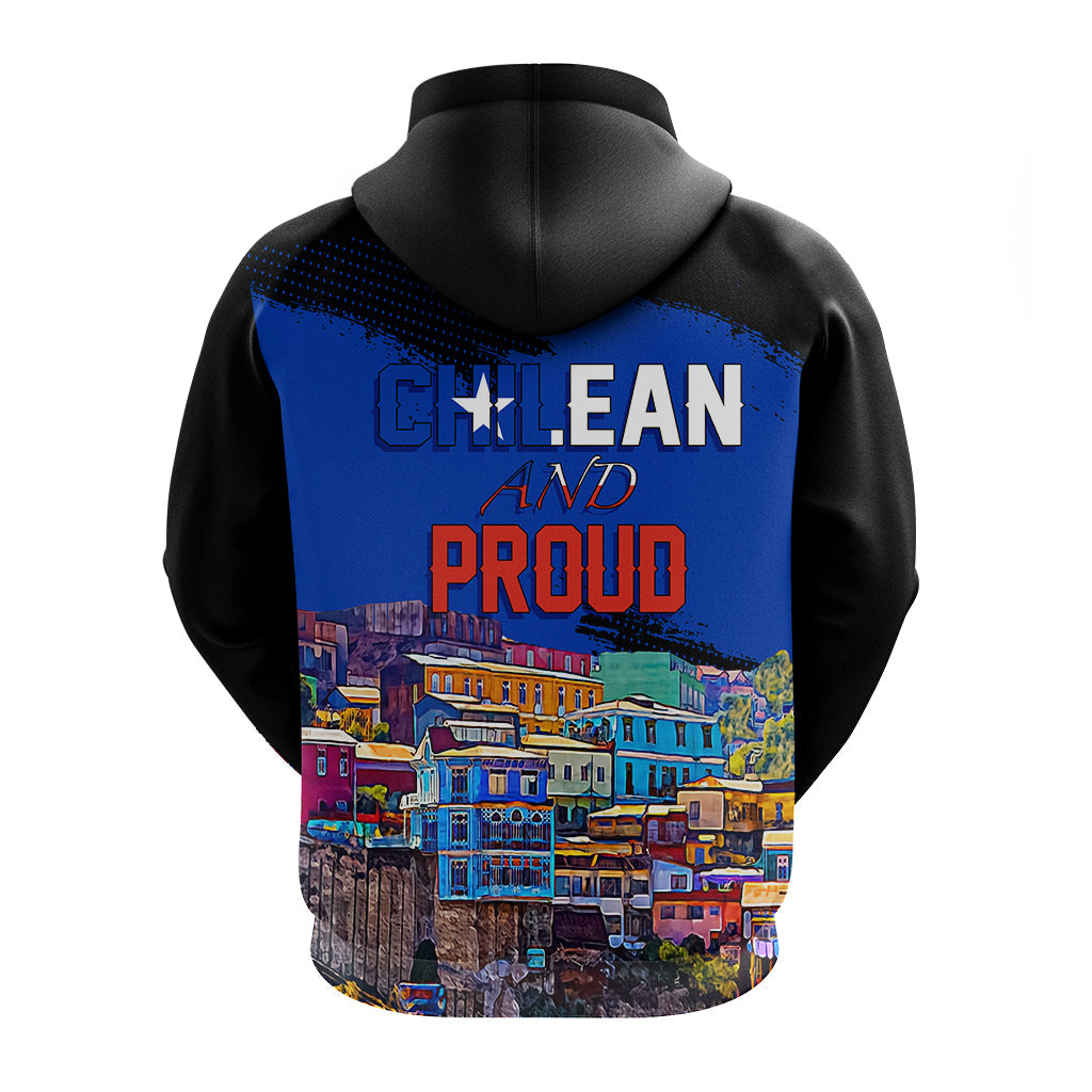 Chile Valparaiso Skyline Hoodie Chilean and Proud - Wonder Print Shop