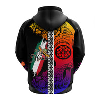 Mexican Dia de Muertos Sugar Skull Hoodie Viva Mexico - Wonder Print Shop