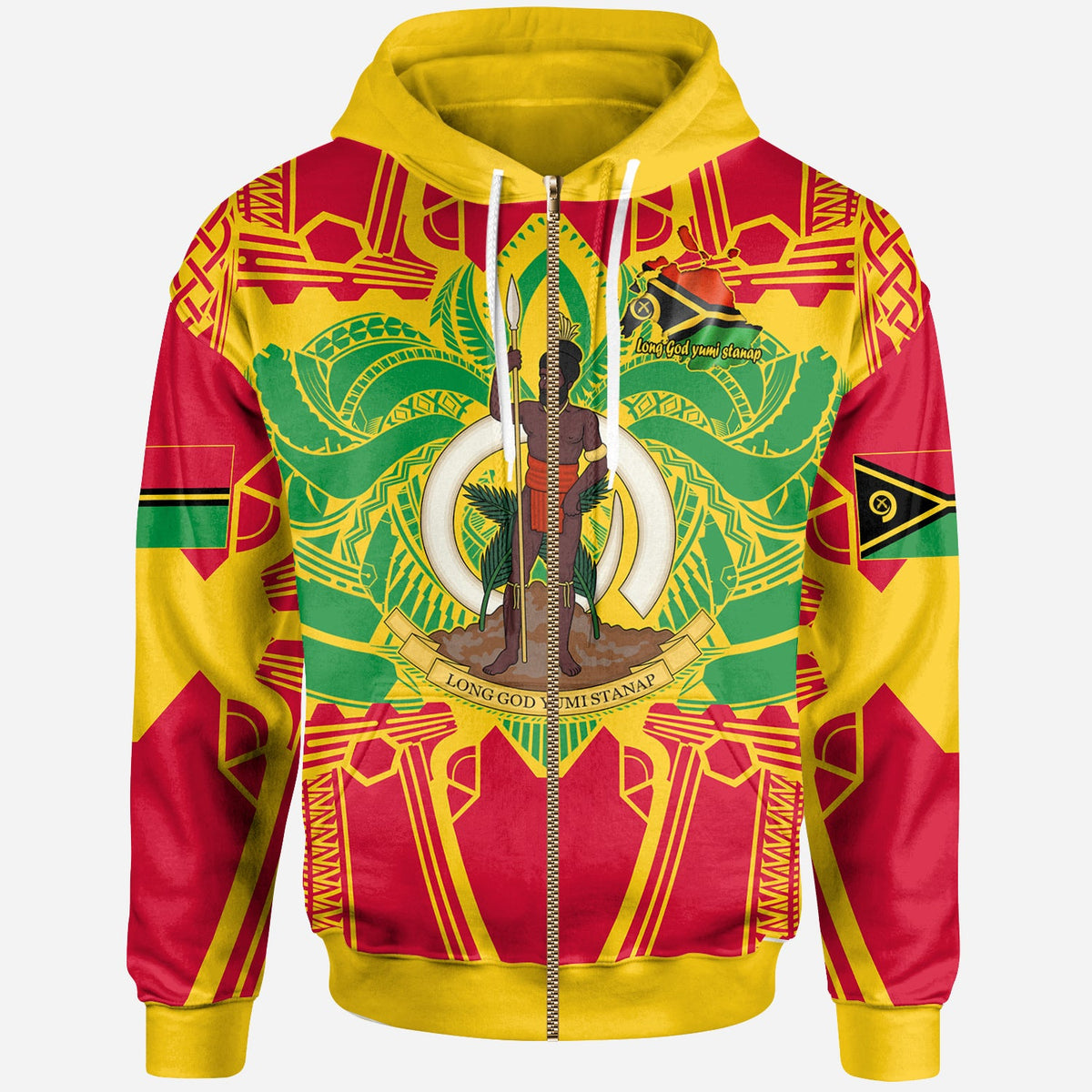 Vanuatu Hoodie Vanuatu Pride With Polynesian Culture Hoodie LT10 - Wonder Print Shop