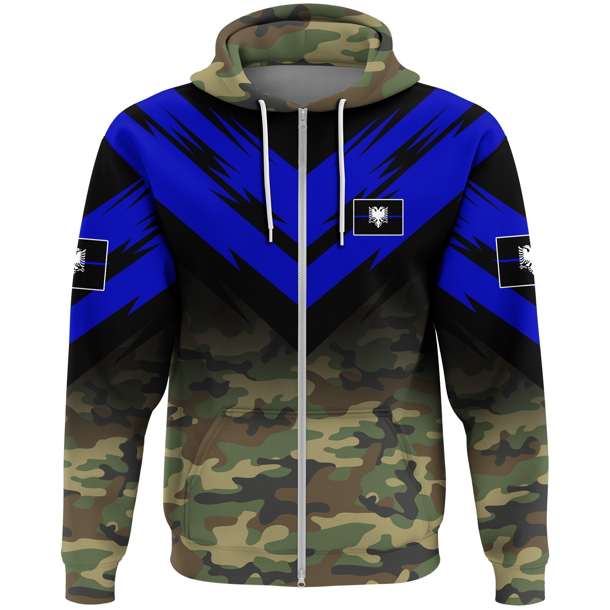 albania-flag-zip-hoodie-based-version-of-the-thin-blue-line-symbol