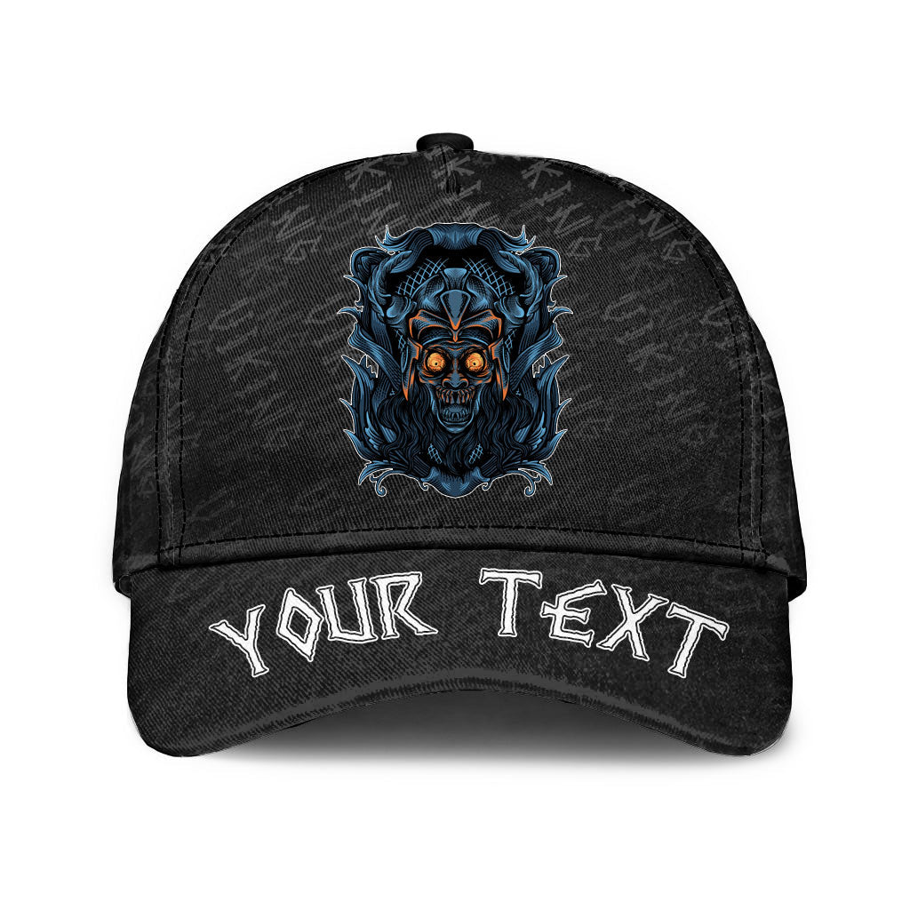viking-classic-cap-custom-zombie-with-ornament-background-classic-cap