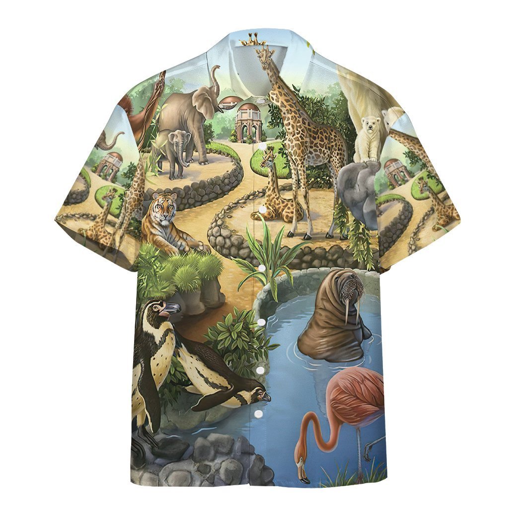 Zoo Animal Hawaiian Shirt - Wonder Print Shop