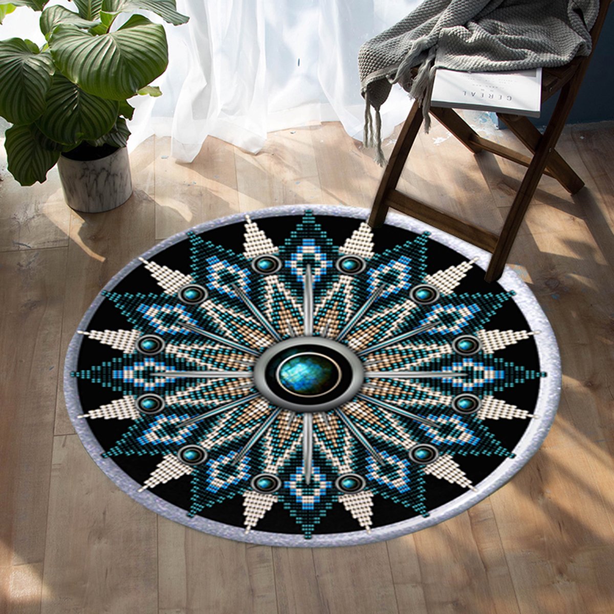 naumaddic-arts-black-native-american-design-round-carpet