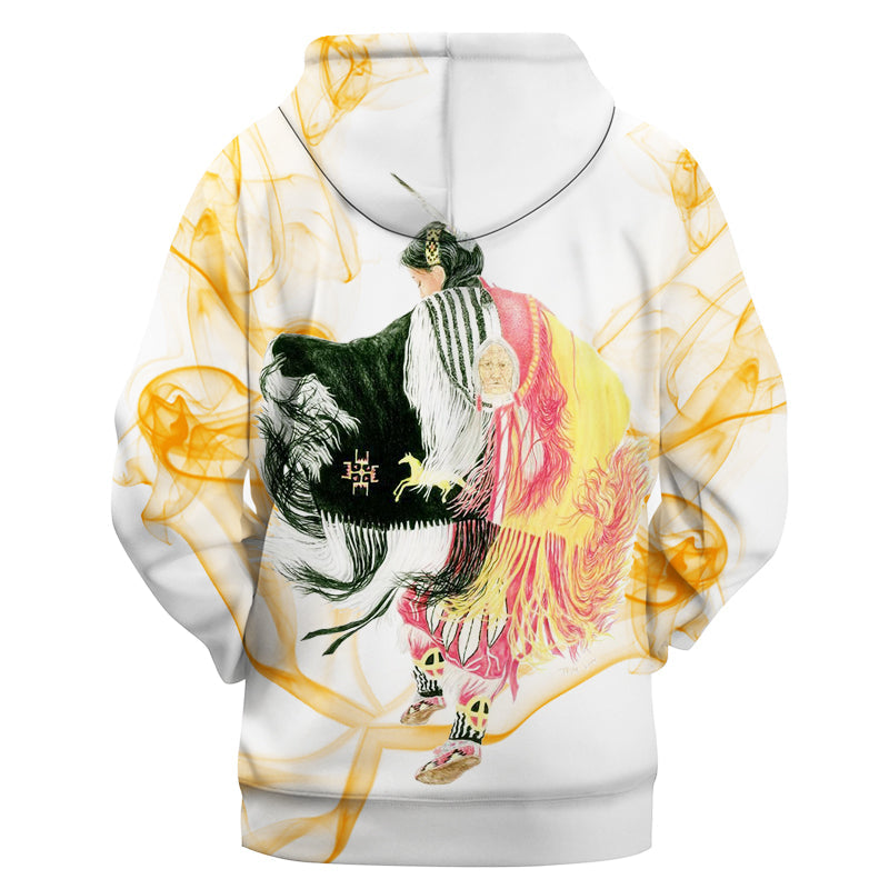 Pow Wow Dancer Native American All Over Hoodie LT10 - Wonder Print Shop