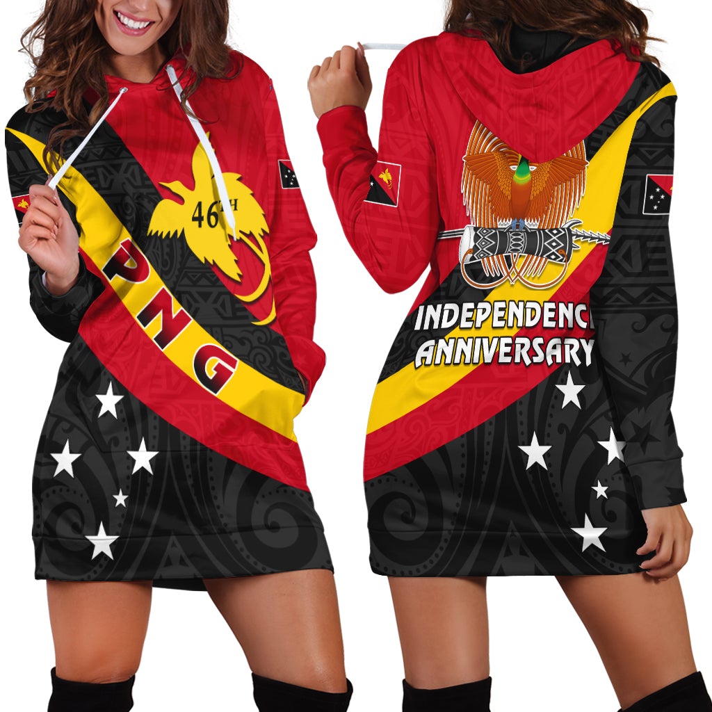 Papua New Guinea Hoodie Dress Happy Independence Day LT13 - Wonder Print Shop