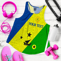 (Custom Personalised) Vanuatu Malampa Province - Women Tank Top - Flag Style LT12 - Wonder Print Shop