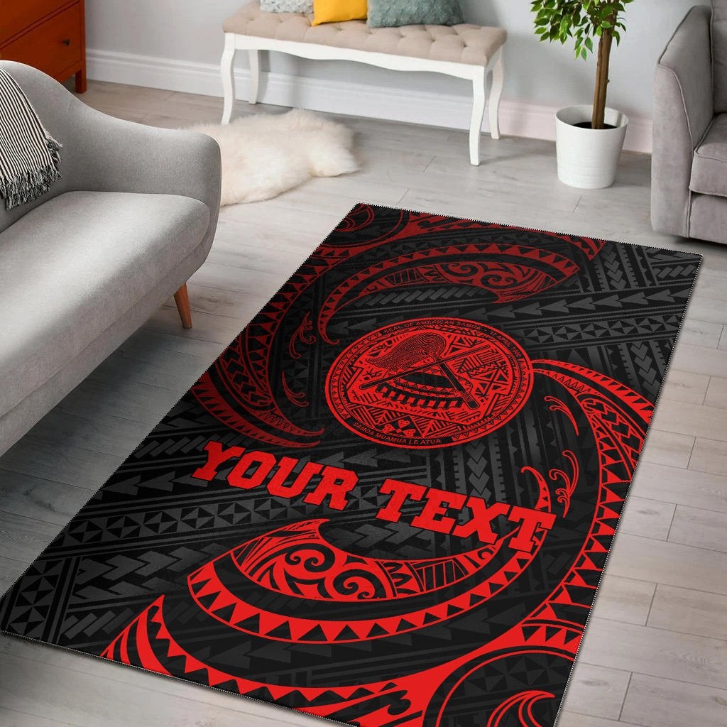 american-samoa-polynesian-custom-personalised-area-rug-red-tribal-wave