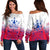 (Custom Personalised) Austral Islands Tribal Tattoo Women Off Shoulder Sweater LT12 - Wonder Print Shop