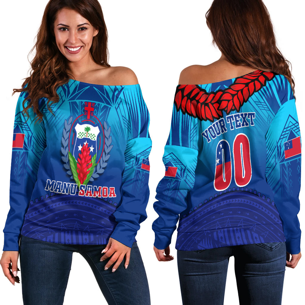 Custom Personalised Manu Samoa Legend Women Off Shoulder Sweater LT12 - Wonder Print Shop