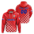 (Custom Personalised) Croatia Football World Cup 2022 Champions Pride Hoodie Red 