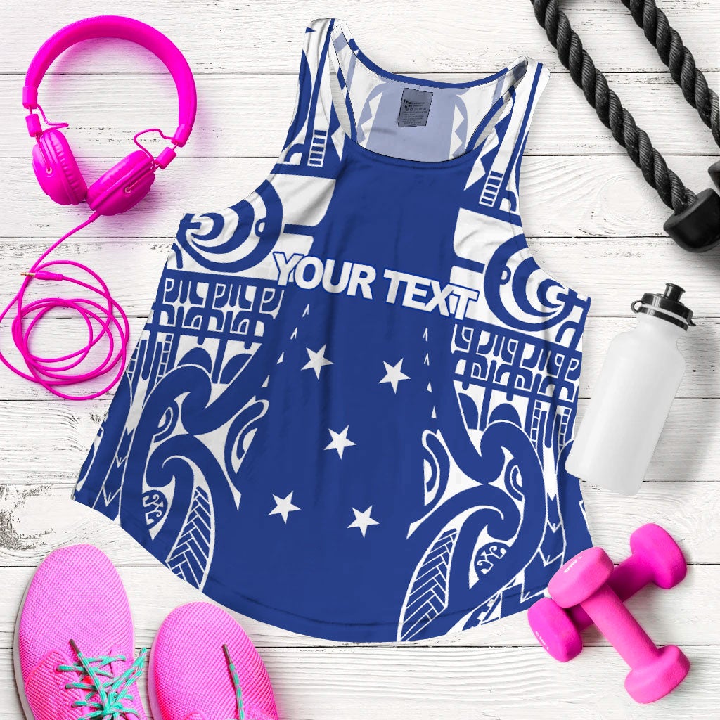 (Custom Personalised) Gambier Islands Tribal Tattoo Women Tank Top LT12 - Wonder Print Shop