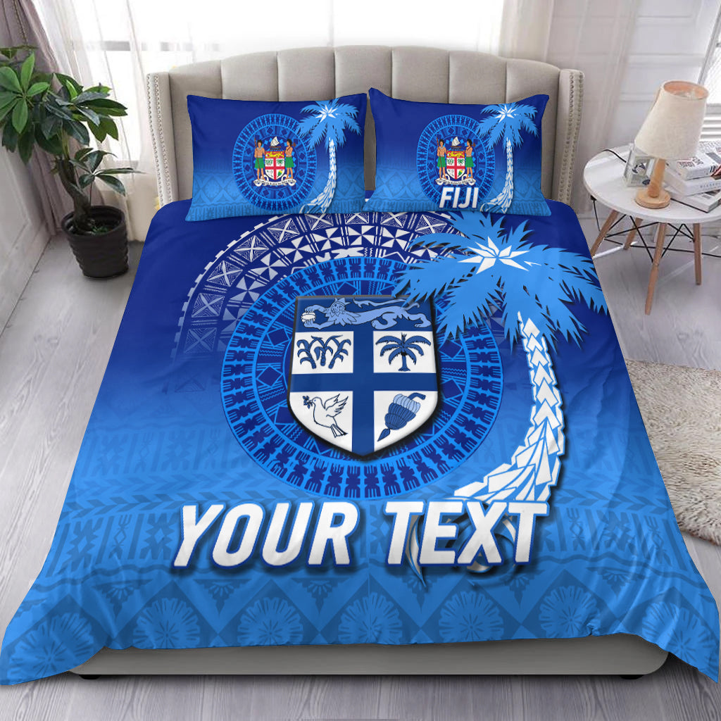 Custom Personalised Fiji Tapa Tribal Coconut Tree Bedding Set LT12 - Wonder Print Shop