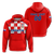 (Custom Personalised) Croatia Football 2022 Checkerboard Hoodie 