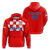 Custom Croatia Hoodie Football 2022 Checkerboard LT12 - Wonder Print Shop