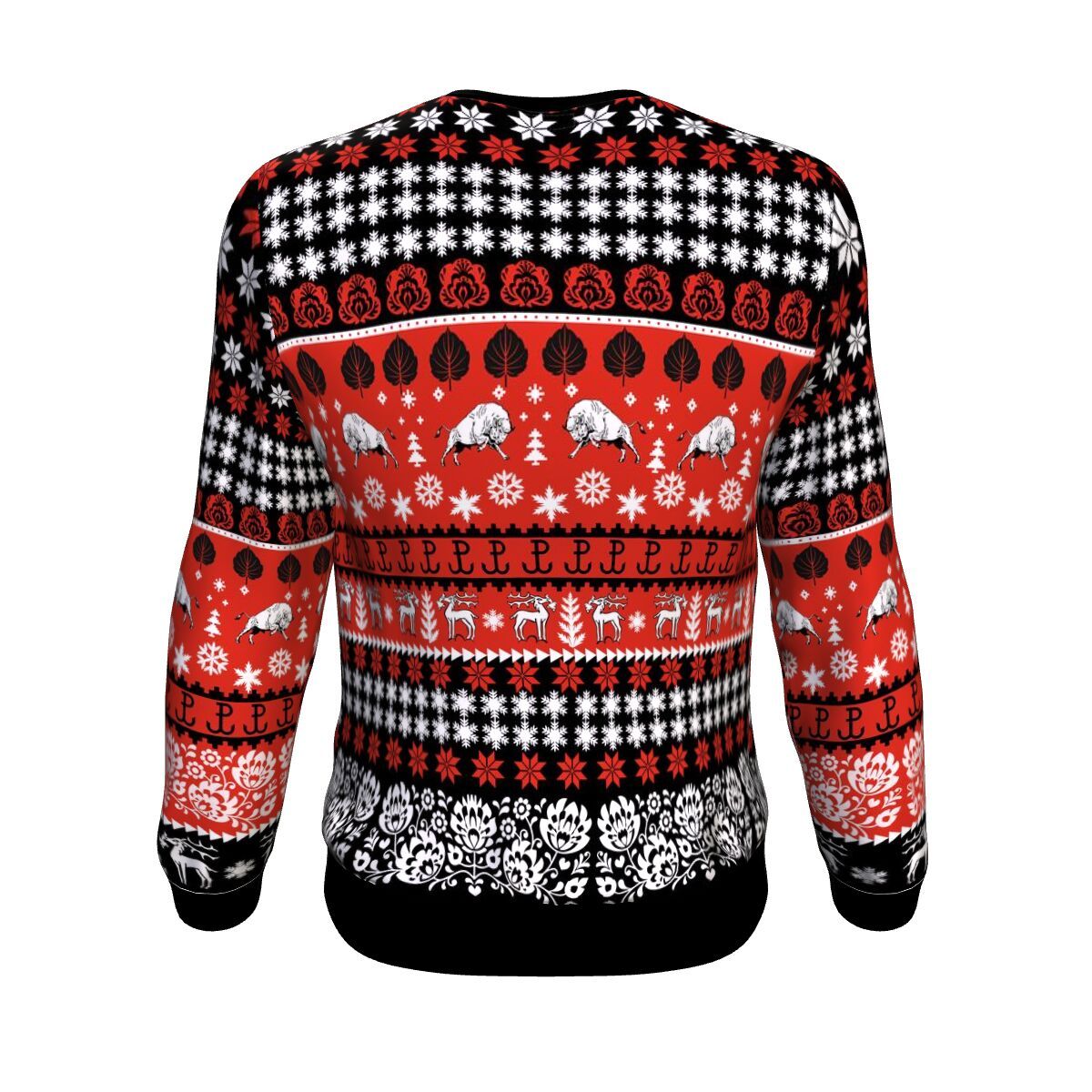 Poland Christmas Sweatshirt Black - Wonder Print Shop