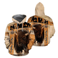 Bison Native American 3D All Over Printed Hoodie Unisex - Wonder Print Shop