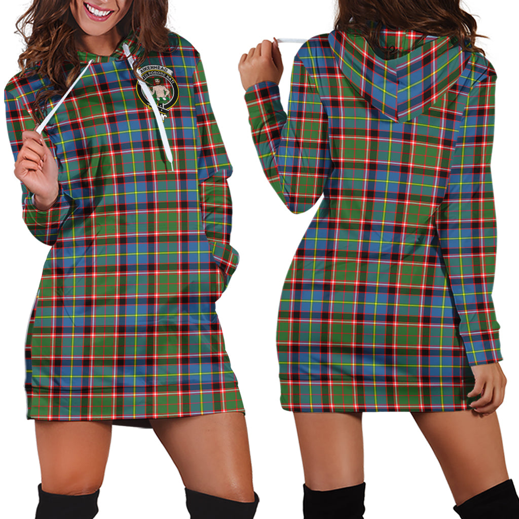 scottish-aikenhead-clan-crest-tartan-hoodie-dress