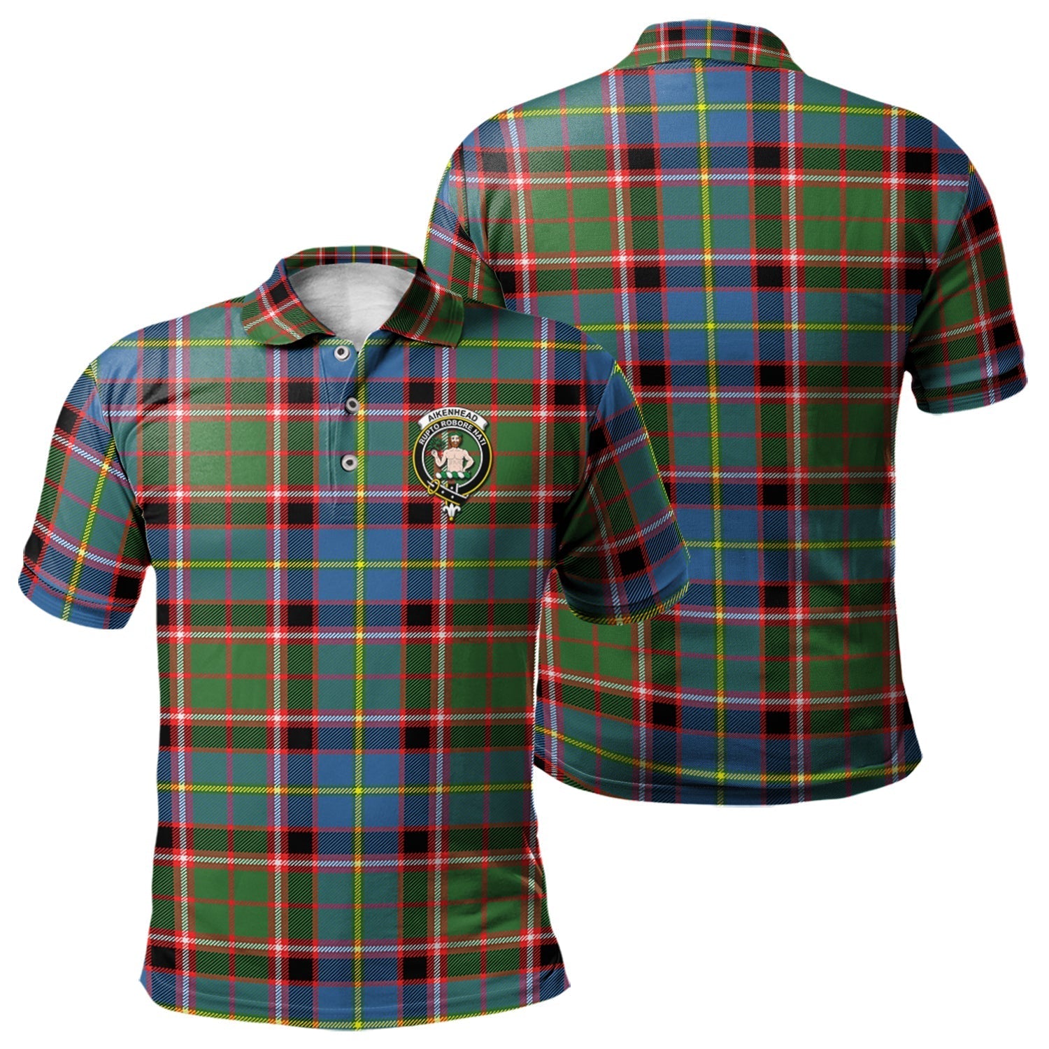 scottish-aikenhead-clan-crest-tartan-polo-shirt