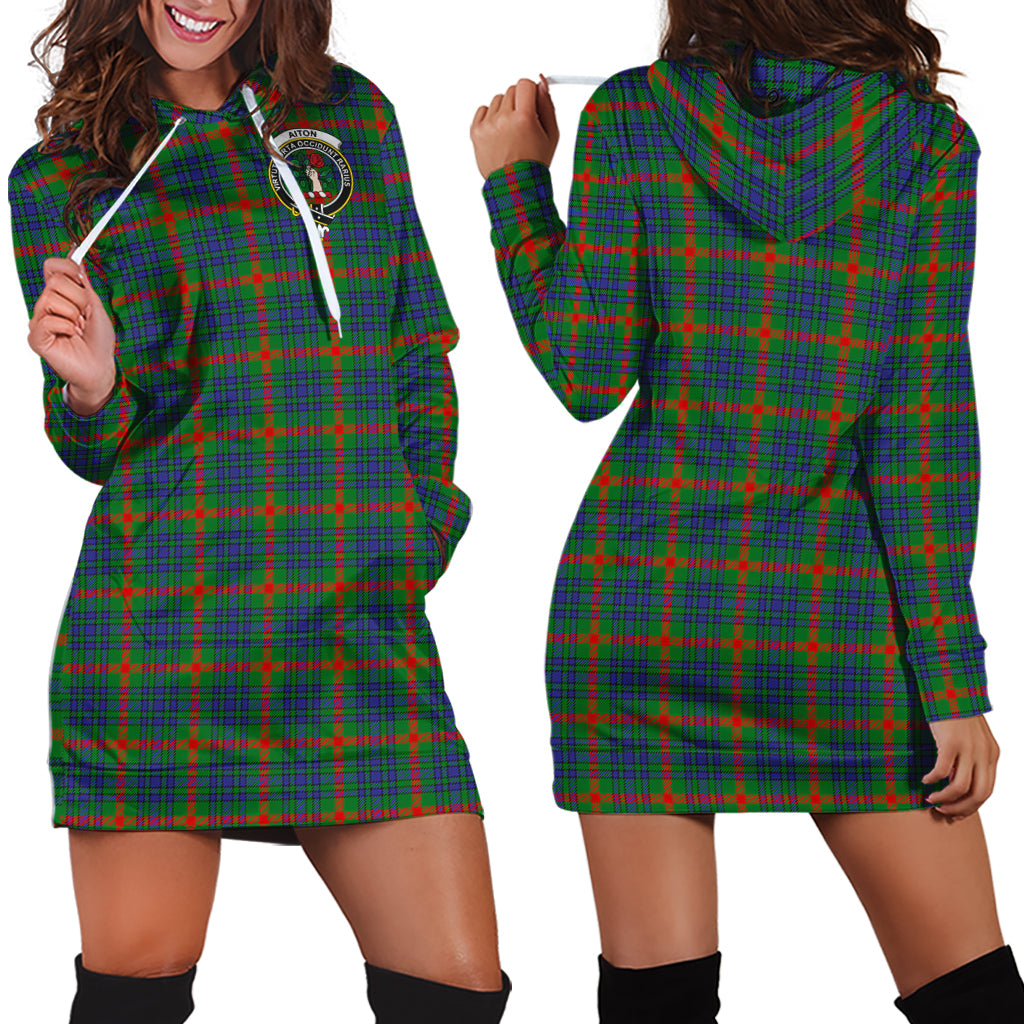 scottish-aiton-clan-crest-tartan-hoodie-dress