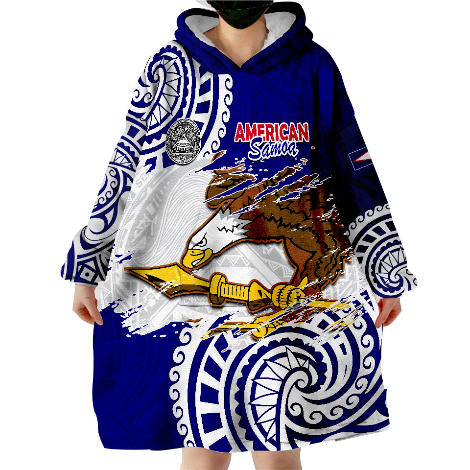 American Samoa Independence Day Polynesian Special Version Wearable Blanket Hoodie - Wonder Print Shop