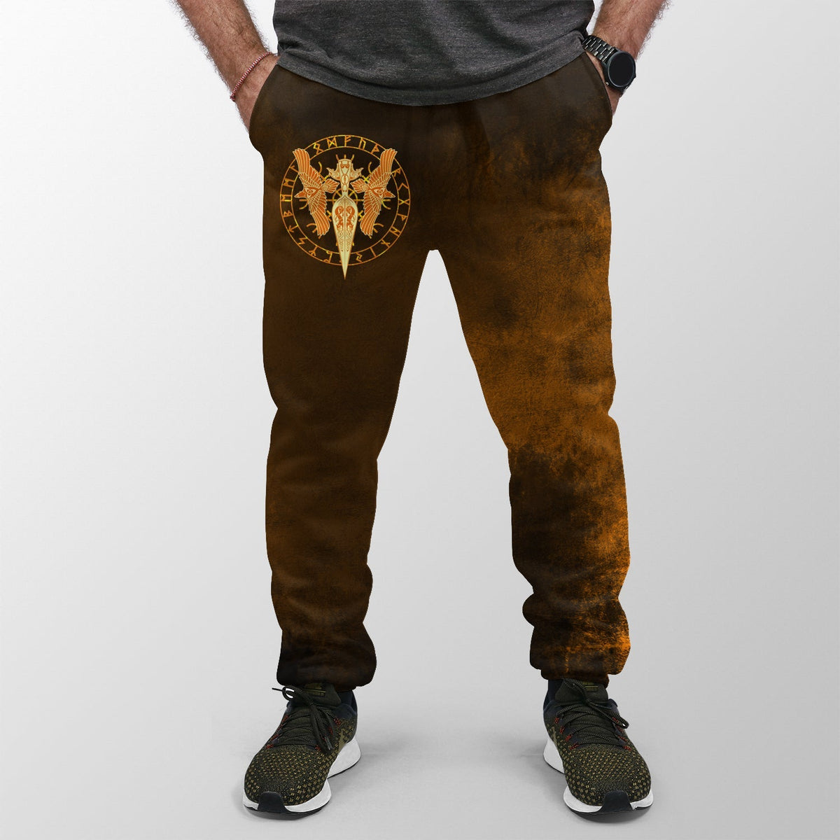 viking-jogger-womensmens-gold-spear-of-the-god-odin-gungnir-and-two-gold-ravens