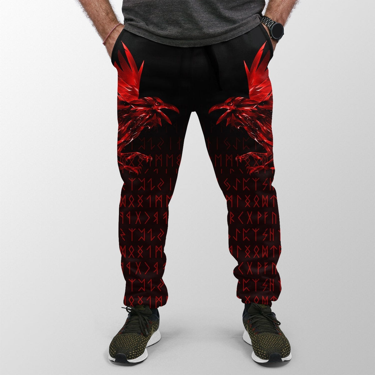 viking-jogger-the-raven-of-odin-rune-red