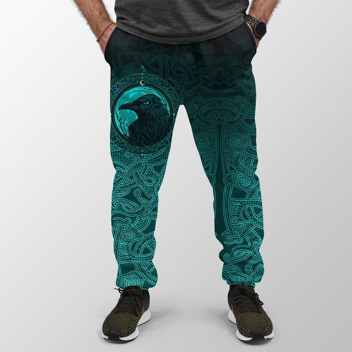 viking-jogger-ethnic-odin-raven-cyan