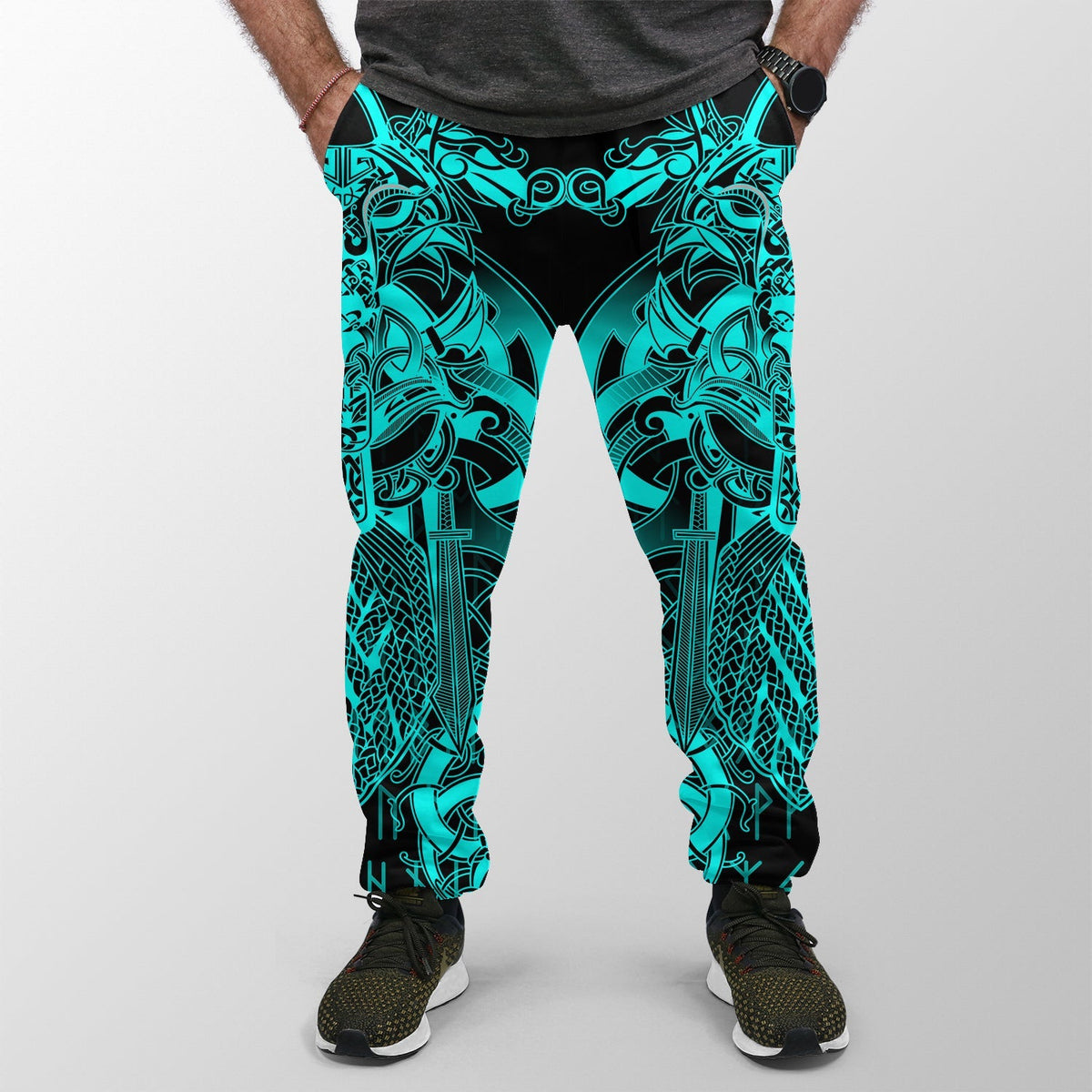 viking-tyr-tattoo-cyan-jogger-womensmens