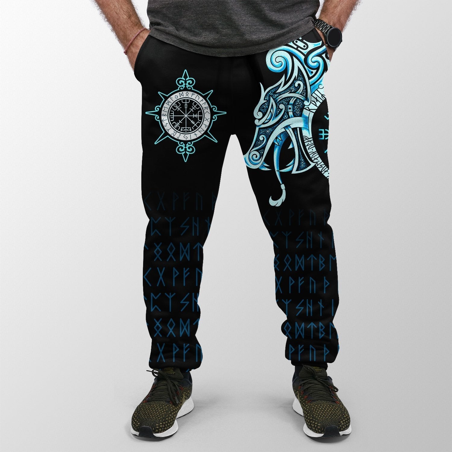 viking-jogger-womensmens-fenrir-raven-and-vegvisir-tattoo-cyan