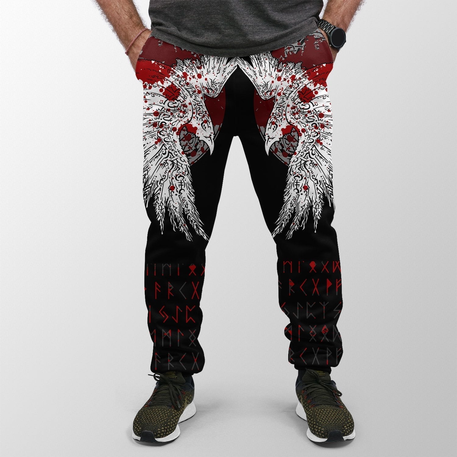 viking-jogger-womensmens-mystical-raven-tattoo-style-blood