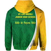 St. Leo Aresili Junior High School ZIP Hoodie Simplified Version LT8 - Wonder Print Shop