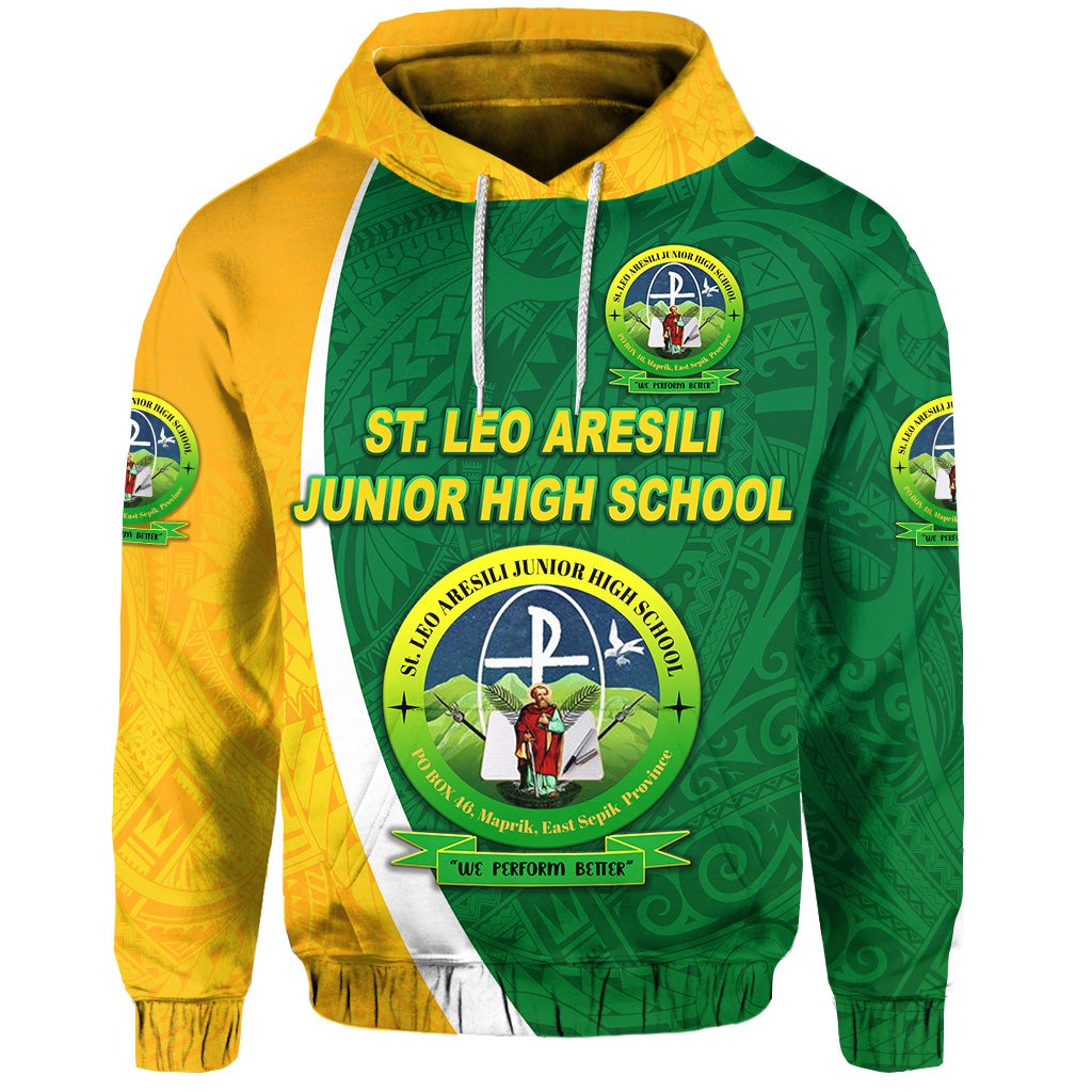 St. Leo Aresili Junior High School Hoodie Simple Style LT8 - Wonder Print Shop