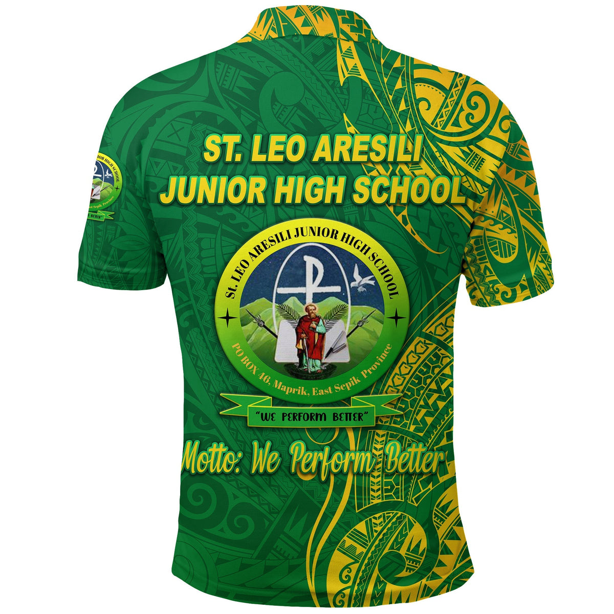 St. Leo Aresili Junior High School Polo Shirt Original Style LT8 - Wonder Print Shop
