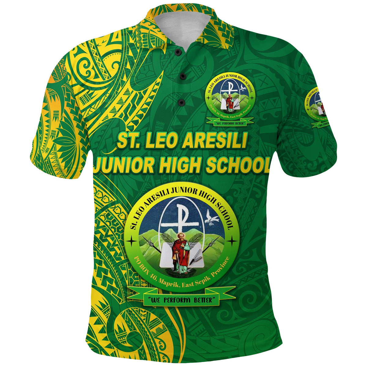 St. Leo Aresili Junior High School Polo Shirt Original Style LT8 - Wonder Print Shop