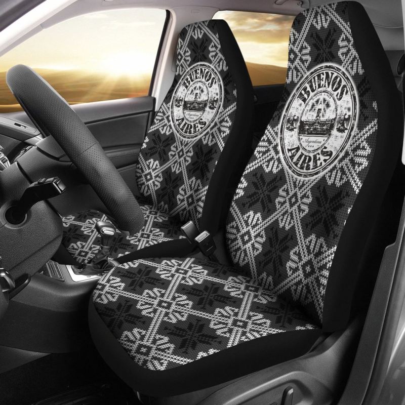 argentina-buenos-aires-black-stamp-car-seat-covers