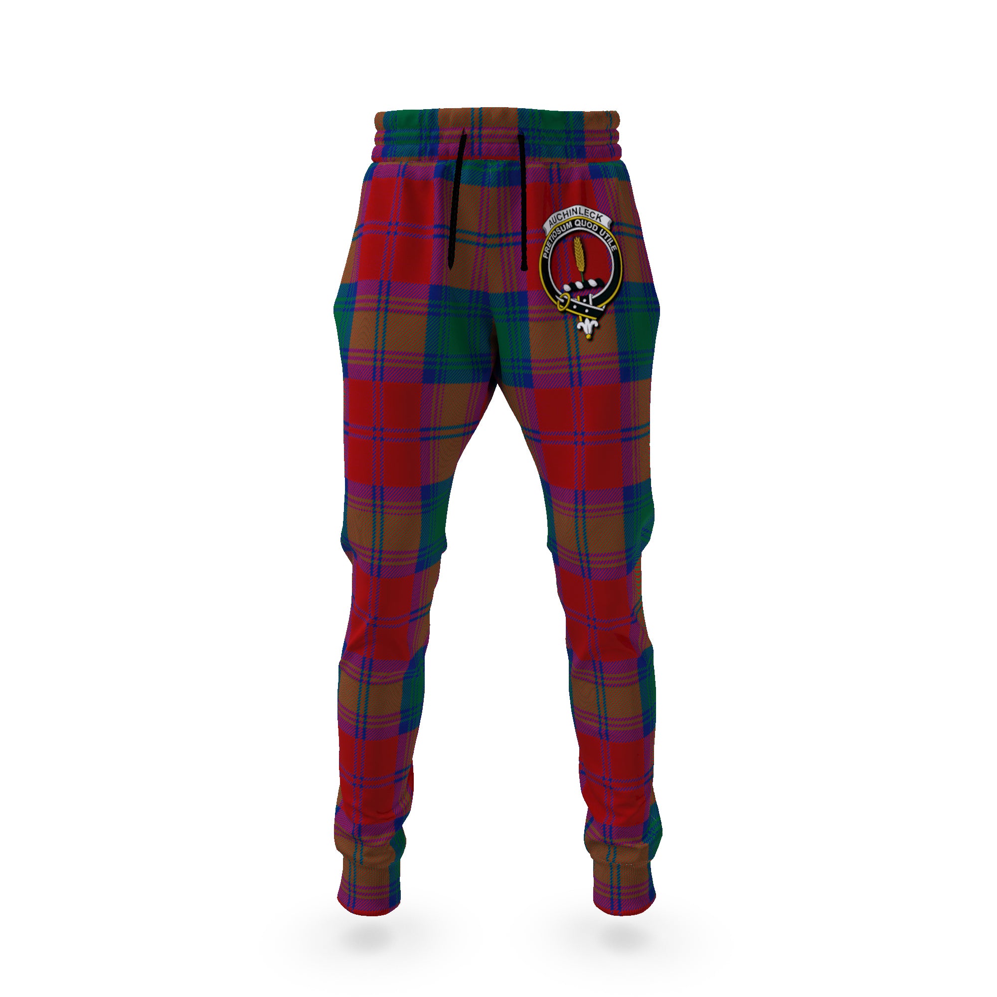 scottish-auchinleck-clan-crest-tartan-jogger-pants