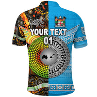 Custom Australia Aboriginal And Fiji Tapa Polo Shirt Together LT8 - Wonder Print Shop