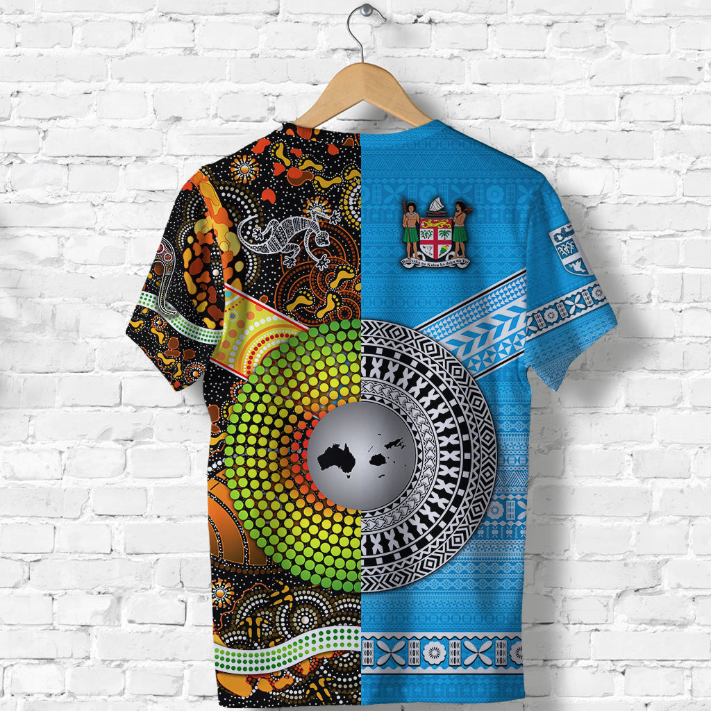 Australia Aboriginal And Fiji Tapa T Shirt Together LT8 - Wonder Print Shop