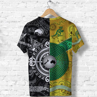 New Zealand Maori All Black And Australia Wallabies Aboriginal T Shirt Rugby Together LT8 - Wonder Print Shop
